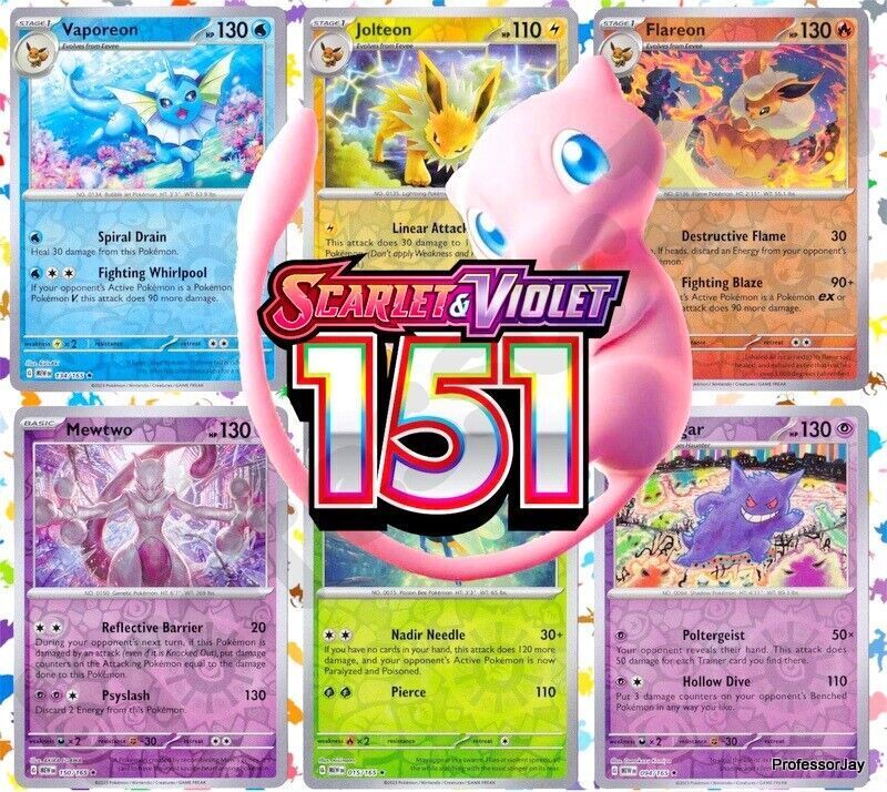 Scarlet & Violet - 151 (Card 100 - 163) (Energy cards Holo)