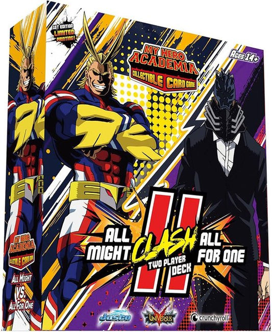 Jasco Games My Hero Academia CCG 2-Player Clash Deck - All Might vs All for One